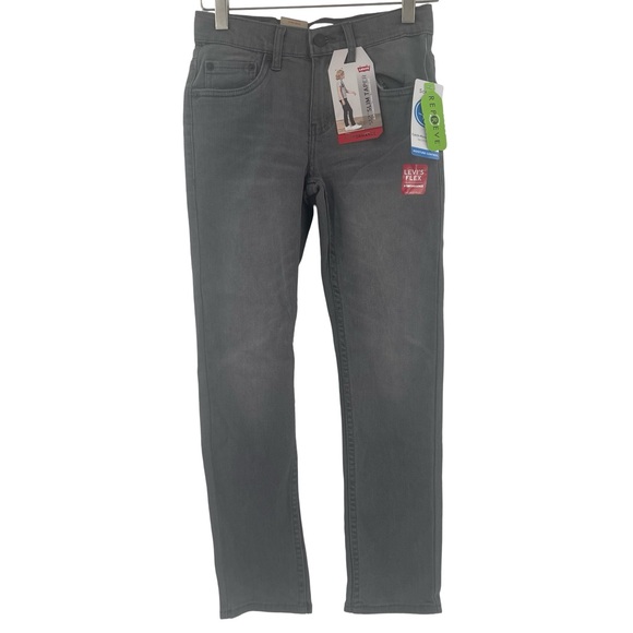 NWT Levi's 512 Slim Taper Boys Dark Blue Denim Jeans 25X26 10 Reg - Picture 1 of 8